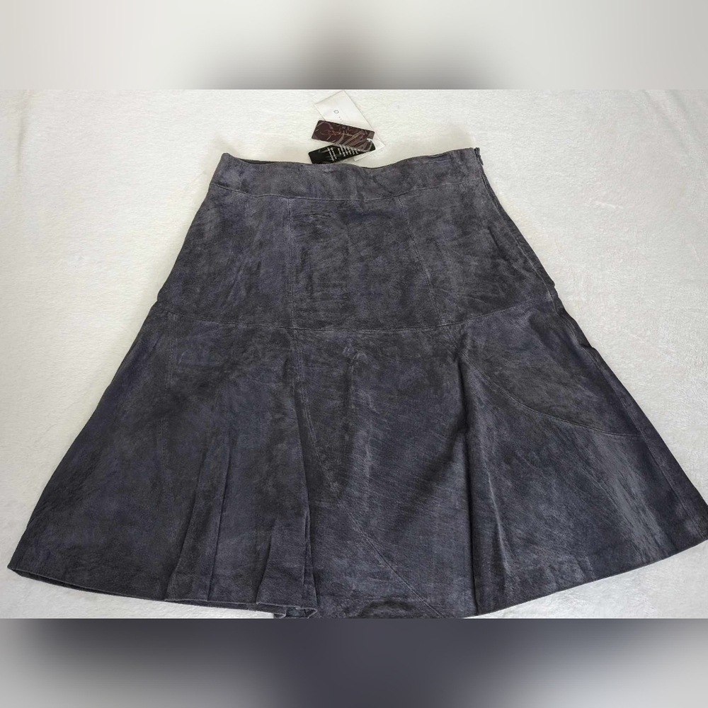 Hal Rubenstein Leather Skirt.
